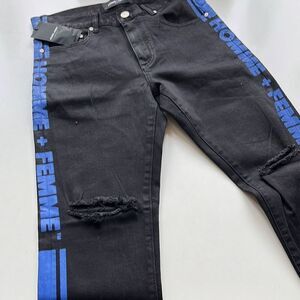 NWT Homme + Femme Black Jeans Sz. 32